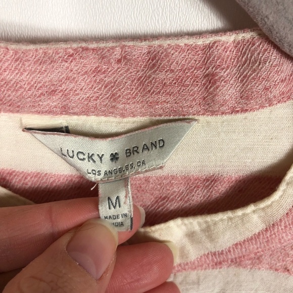 Lucky‎ brand long sleeve striped top women’s medium - Picture 4 of 9